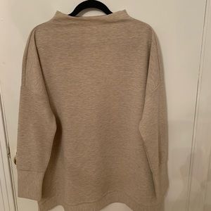 Oversize top with half turtle neck